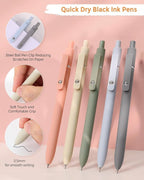 SKYDUE Cute School Supplies 44 PCS, Aesthetic Pencil Case with 12 Pastel Highlighters, 5 Black Gel Pens, 6 Color Gel Pens & Mechanical Pencils, College Essentials Students Stationary Set Blue