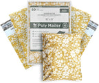 Poly Mailers 10x13 Inch 50 Pack Medium Shipping Bags Strong Thick Mailing Envelopes | Self Sealing Adhesive | Waterproof & Tear Proof | Small Business Packaging for Clothing - Floral Mustard Yellow