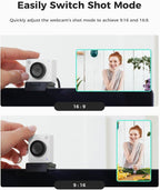 OBSBOT Meet SE 1080P 100FPS Webcam for PC, AI Framing Streaming Camera with 1/2.8" Sensor, Beauty Mode, Gesture Control, Staggered HDR, Web Camera for Desktop Computer, Laptop, Meeting. (Cloud White)