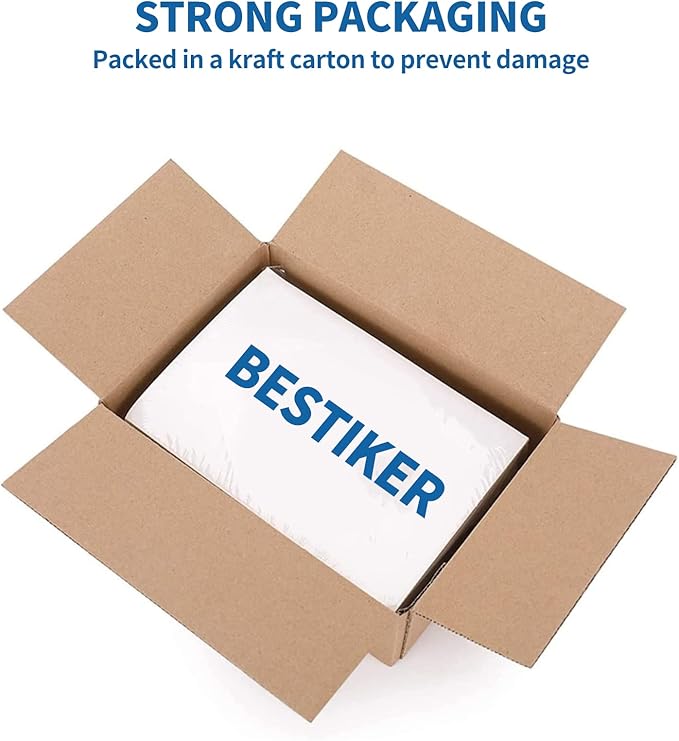 Half Sheet Shipping Labels - 20000 Counts, 8.5” x 5.5” Self Adhesive Shipping Label White Internet Mailing Labels 2 Per Page, Laser & Inkjet Printer Compatible [10000 Sheets 8.5” x 11”]