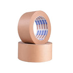 ADHES Heavy Duty Kraft Paper Tape, 2 Inch x 43 Yards, 6 Rolls Eco Friendly & Biodegradable, Writable & Uncoated Brown Packing Tape Paper Packing Tape for Masking, Sealing, and Packaging Use,