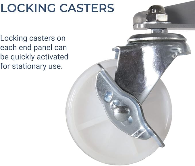 Versare Hush Screen Portable Room Divider | Workstation Wall Divider | Freestanding Privacy Hush Panels | Clear Fluted Windows | Fabric Office Divider Screen | Great for Room Separation