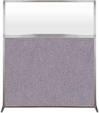 Versare Hush Screen Portable Room Divider | Workstation Wall Divider | Freestanding Privacy Hush Panels | Frosted Windows | Fabric Office Divider Screen | Great for Room Separation