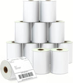BETCKEY - 4" x 6" (102 mm x 152 mm) Shipping Labels Compatible with Zebra & Rollo Label Printer(not for dymo 4XL), Premium Adhesive & Perforated [12 Rolls, 3000 Labels]