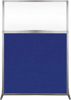 Versare Hush Screen Portable Room Divider | Workstation Wall Divider | Freestanding Privacy Hush Panels | Clear Windows | Fabric Office Divider Screen | Great for Room Separation