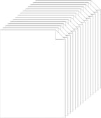 120 Sheets Bright White Cardstock 8.5 x 11 Certificate Paper, 92lb Heavyweight White Card Stock Printer Paper for DIY Cards, Business Cards, Invitations, Menus