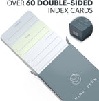 Undated Daily Productivity To Do List Cards - 60 To-Do List Cards, 10 Goal Setting Cards - Daily Checklist Cards and Note Pads - Simple and Effective Analog System