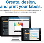 4 x 5 Rectangle Mailing Labels - Permanent, White Matte - Shipping, Wine, Product - Pack of 8,000-2,000 Sheets - Inkjet/Laser Printers - Online Labels