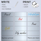 1" x 2-5/8" Address Labels- Matte Silver Mailing Labels Stickers for Laser/Inkjet Printer-Permanent Adhesive Stickers