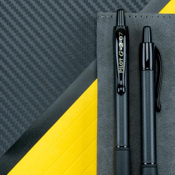 Pilot, G2 Edge Premium Gel Roller Pens, Fine Point 0.7 mm, Black, Pack of 12