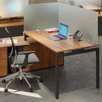 VaRoom Studio Wing Desktop Privacy Panel – Frosted Acrylic Clamp-on Desk Divider –23” W x 18”H Partition