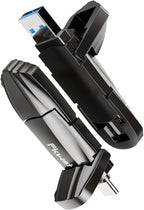 External SSD USB Flash Drive 1TB, Up to 550MB/s 2-in-1 Type C+ USB A USB3.2 Gen2 Solid State Thumb Drive SSD Stick for iPhone 15/16/Android/Windows/Mac/PC/Laptops