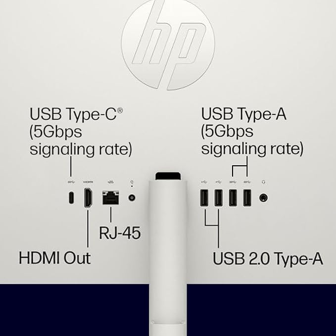 HP All in one Desktop Computer, 21.5" FHD Display, 32 GB RAM, 1 TB SSD, Intel Celeron J4025, Webcam, Intel UHD Graphics, Wi-Fi 6, Bluetooth, HDMI, Windows 11 Pro, Wired KB & Mouse, w/RH-Accessories
