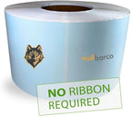 Direct Thermal (Heat Transfer) Paper Label/Industrial Grade 4"X 6" Blue, with Perforation, 3" Core, 8" OD,1000 Pcs/Roll (4 Rolls per Box), Compatible with Zebra, Godex and Datamax Printers