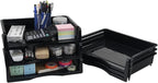 Ggbin 6 Tier Desktop A4 Paper Storage Tray, Stackable File Organizer Trays, Black
