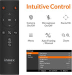 Innex C570 120-Degree Wide Angle Webcam 4K with AI Tracking, Auto-Framing, ePTZ, Webcam with Microphone, 5X Digital Zoom, Remote Control, Privacy Cover, Conference Camera for Zoom, Microsoft Teams