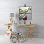 Suptek Dual LED LCD Monitor Stand up Desk Mount for 2 / Two Screens up to 32 inch Extra Tall 31.5" Pole Heavy Duty Fully Adjustable Stand Vertical Array (MD6802)