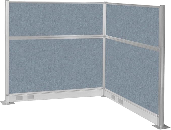 Versare Pre-Configured Hush Panel Electric Cubicle | Workstation Divider Walls | Cubicle Privacy Panels | Office Partition Walls