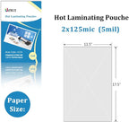 Uinkit Hot Thermal Laminating Pouches 5Mil Thick for Extra Protection 11.5x17.5 inches Laminating Sheets for Sealed 11x17inches Document and Photo 50 Pack A3 Menu Taloid Size