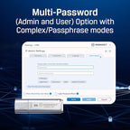 Kingston Ironkey Locker+ 50 256GB Encrypted USB Flash Drive | USB 3.2 Gen 1 | XTS-AES Protection & TAA Compliant | Multi-Password Security Options | IKLP50/256GB