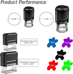 Custom Stamp Self Inking Personalized Return Address Stamp With Text & Business Logo