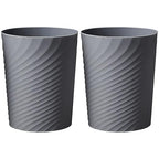 Bathroom Trash Can 1.8 Gallon Garbage Can Small Waste Basket Recycling Bin for Bedroom Office Kitchen,2 Pack Grey