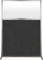 Versare Hush Screen Portable Room Divider | Workstation Wall Divider | Freestanding Privacy Hush Panels | Frosted Windows | Fabric Office Divider Screen | Great for Room Separation
