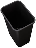 Amazon Basics Trash Can, Rectangular Commercial Office Wastebasket, 10 Gallon (Pack Of 1), Black (Previously AmazonCommercial brand)