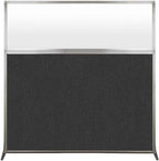 Versare Hush Screen Portable Room Divider | Workstation Wall Divider | Freestanding Privacy Hush Panels | Frosted Windows | Fabric Office Divider Screen | Great for Room Separation