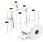 2" x 1" Direct Thermal Label, Paper for Barcodes Postage Address Perforated & Compatible with Rollo, Zebra, Munbyn, Nelko Printers(12 Rolls, 1300 Labels/Roll)