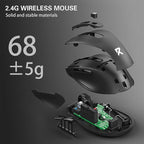 Redragon BM-4092 Wireless Mouse, 5 Level 4000DPI, 18 Months Battery, 2.4GHz Cordless, Portable Optical Computer Mouse for Laptop, PC, Chromebook, Windows, Mac, for Small Hand