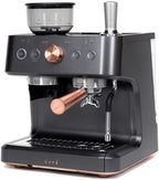 Café Bellissimo Semi Automatic Espresso Machine + Milk Frother | WiFi Connected| Built-In Bean Grinder, 15-Bar Pump & 95-Ounce Water Reservoir | Matte Black, C7CESAS3RD3