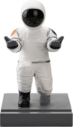 Astronaut Resin Pen Holder, Mobile Phone Stand, Device Stand, Desk Organizer Decorative Pen Holder (White&Black)