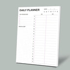 Tiankool To Do List Notepad - Daily To Do List with Priorities, Hourly Scheduler and Notes - Daily Planner Notepad for Work, Study, Appointments, 60 Tear Off Sheets Planning Pad, 7x10 Inch