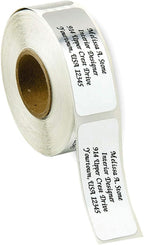 Personalized Return Address Labels, Roll of 500 Silver Foil Self-Adhesive Labels Without Dispenser, Customize with Name & Shipping Address, Colorful Images