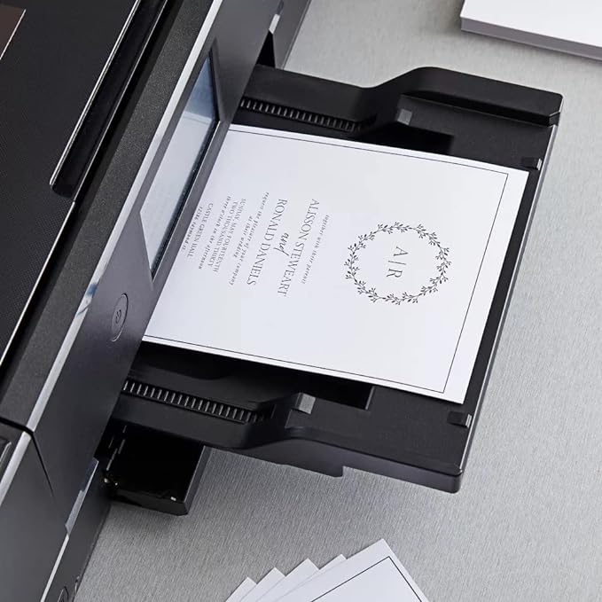 White Thick Paper Cardstock - 125 lb Card Stock (340 gsm) | 8.5 x 11 inch | 25 Sheets | Heavyweight Cover Stock for Business Cards, Art, Invitations, Stationery Printing