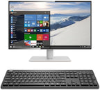 Arteck 2.4G Wireless Keyboard Ultra Slim Full Size Keyboard with Numeric Keypad and Media Hotkey for Computer/Desktop/PC/Laptop/Surface/Smart TV and Windows 11/10/ 8/7