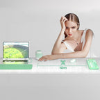 Wireless Keyboard Mouse Set,MOFII 104 Round Keys Lovely Retro Cute Colorful Computer Typewriter Keyboard and Mouse for PC/Mac/Laptop/Tablet/Computer/Windows Green