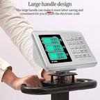 Large Platform Scale with Wheel 660 LB Floor Weight Computing Postal Scale Digital Perfect Industrial Platform Scale Foldable for Postal Luggage Shipping Mailing Weighing