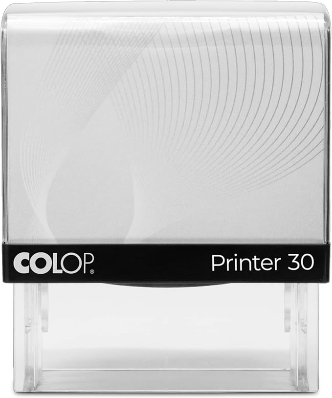 COLOP Medium Size Self Inking Custom Text Stamp - Choose from Many Fonts & 15 Ink Colors