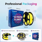 FLASHFORGE Rapid PLA Filament 1.75mm, High Flow Speedy 3D Printer Filament, Experience Exceptional Performance with 500mm/s High-Speed Printing, Neatly Wound & Top-Notch Filament (Nero Yellow)