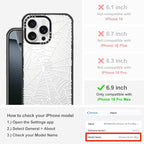MOSNOVO Case for iPhone 16 Pro Max, [10ft 4X Military-Grade Drop Protection] Durable & Shockproof Phone Case Cover Design for iPhone 16 Pro Max - Spider Web - Clear Black