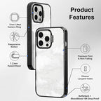 MOSNOVO Case for iPhone 14 Pro Max, [10ft 4X Military-Grade Drop Protection] Durable & Shockproof Phone Case Cover Design for iPhone 14 Pro Max - Cloud - Clear Black