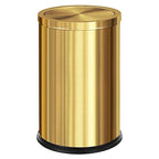 Brushed Gold Bathroom Trash Can with Swing Lid 4.7Gallon,Stainess Steel Garbage Can Trash Bin Wastebaskets for Kitchen,Office,Bedroom (Gold, 4.7 Gallon)