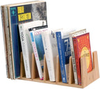 MobileVision Bamboo Versatile 6 Dividers/Sections Orgainzer for Book Rack, Video, CD, Record Organizer (7" L x 14" W x 5 H)