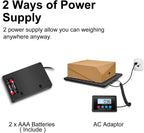 Fuzion Shipping Scale, 440LB x 10g High Accuracy Digital Postal Scale, Durable Alloy Steel Platform, Heavy Duty Scale for Packages, Postage, Luggage, Battery and AC Adapter Powered