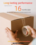 Clear Packing Tape, Heavy Duty Packaging Tape Designed for Moving, Packing, Shipping and Mailing, 1.88" x 63 yds, 6 Rolls