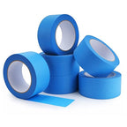 Lichamp Blue Painters Tape Bulk, 6 Pack 1.9 inch Wide by 55 Yards Paper Tape, Blue Tapes for Crafts Arts