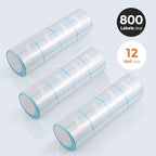 Bonvoisin Printing Scale Label Rolls, 58 X 40 mm, Barcode Label, 12 Rolls Per Case