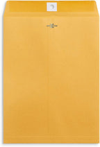 Blue Summit Supplies 100 9” x 12” Clasp Envelopes with Gummed Seal, Letter Size Clasp Mailing Envelopes Made From 28lb Kraft Paper, For Mailing Larger Papers or Magazine, Bulk 100 Pack
